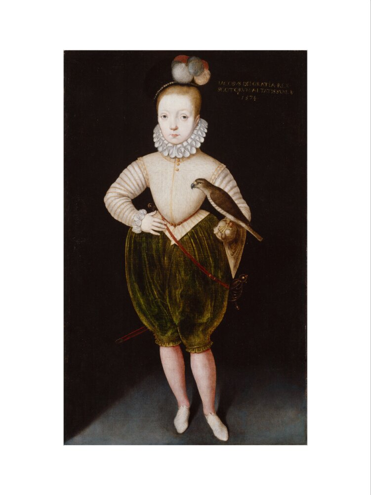 King james i of england and vi of scotland portrait print (art print, medium, no frame)