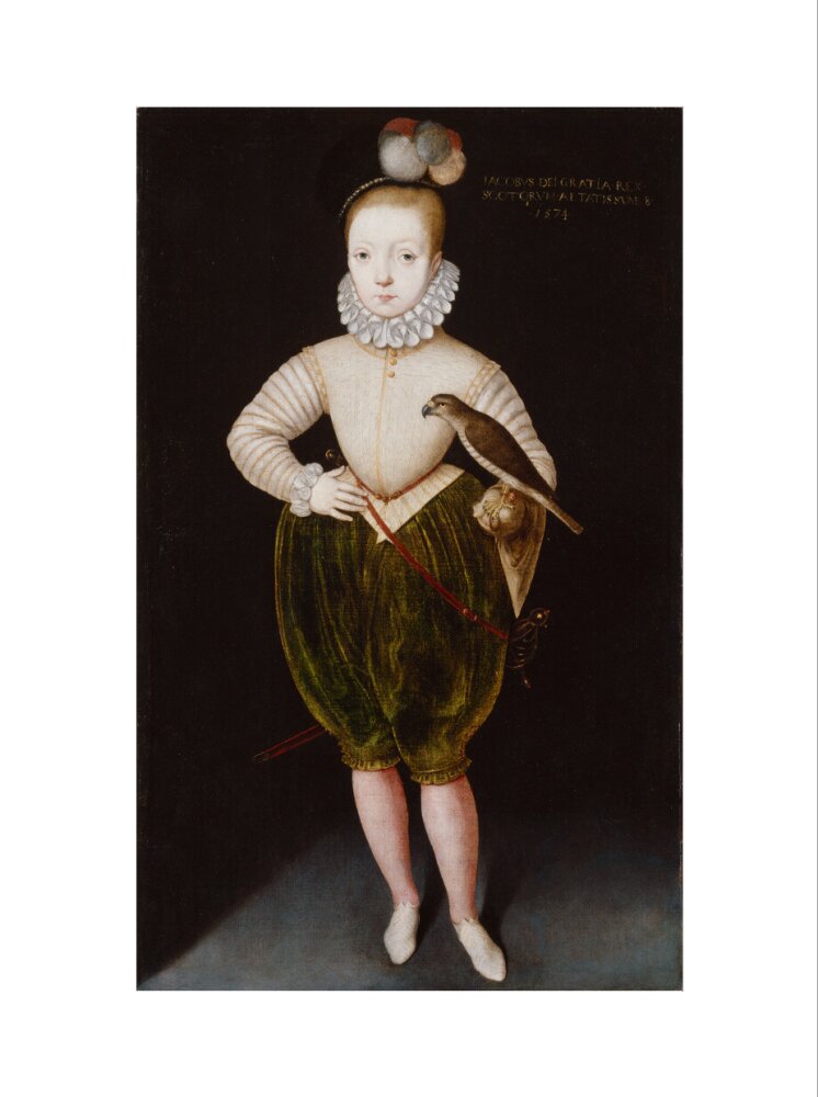 King james i of england and vi of scotland portrait print (art print, extra large, no frame)
