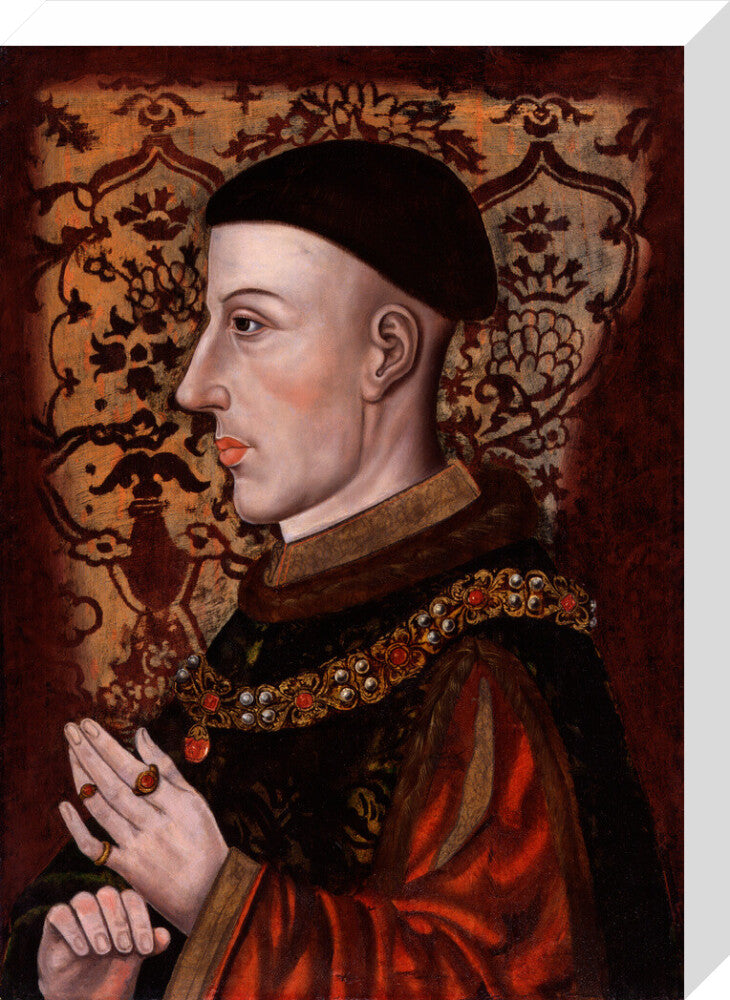 King henry v portrait print (stretched canvas, medium, no frame)