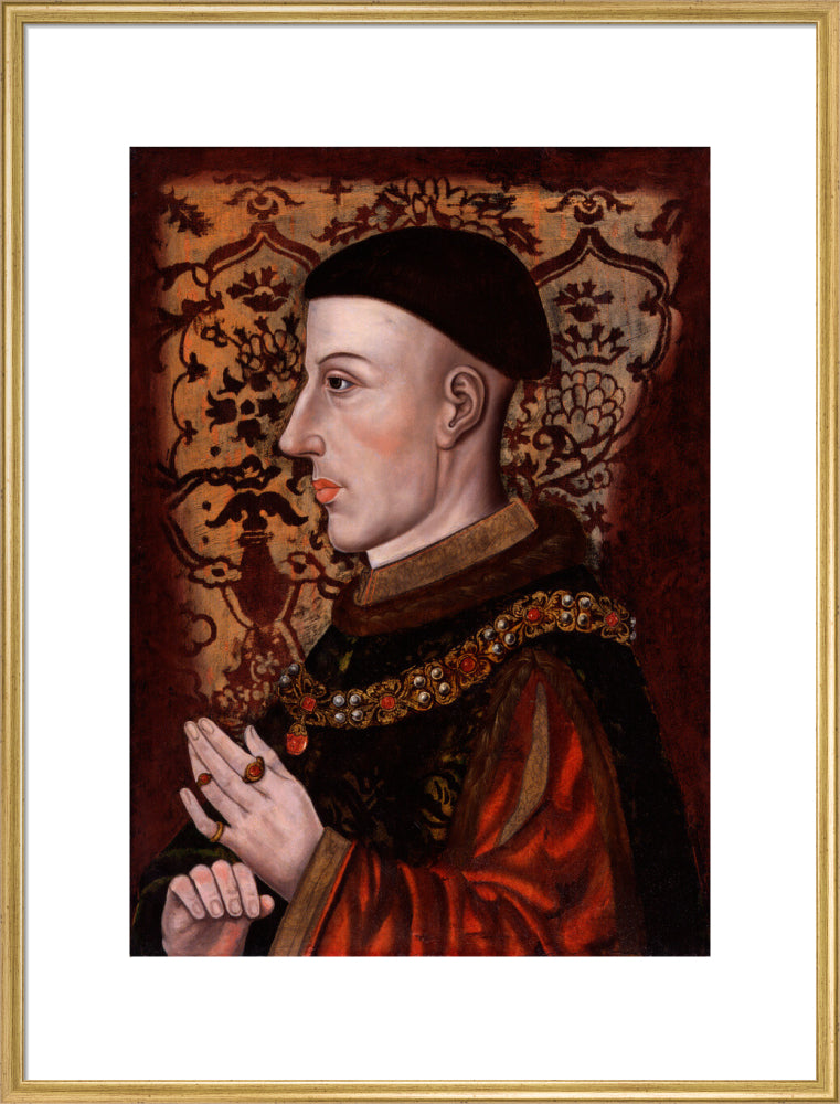 King henry v portrait print (art print, extra large, gold frame)