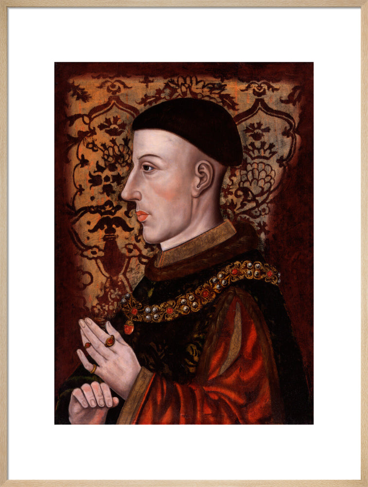 King henry v portrait print (art print, extra large, natural frame)