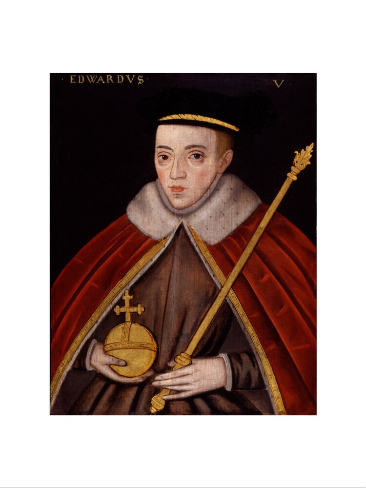 King edward v portrait print (art print, large, no frame)