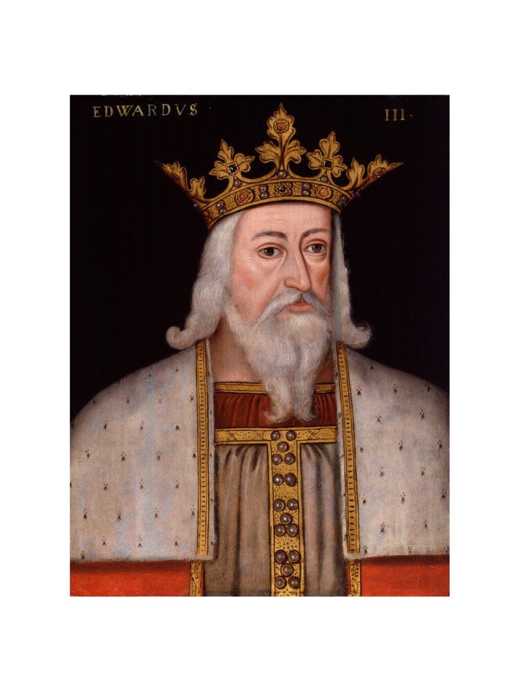 King edward iii portrait print (art print, medium, no frame)
