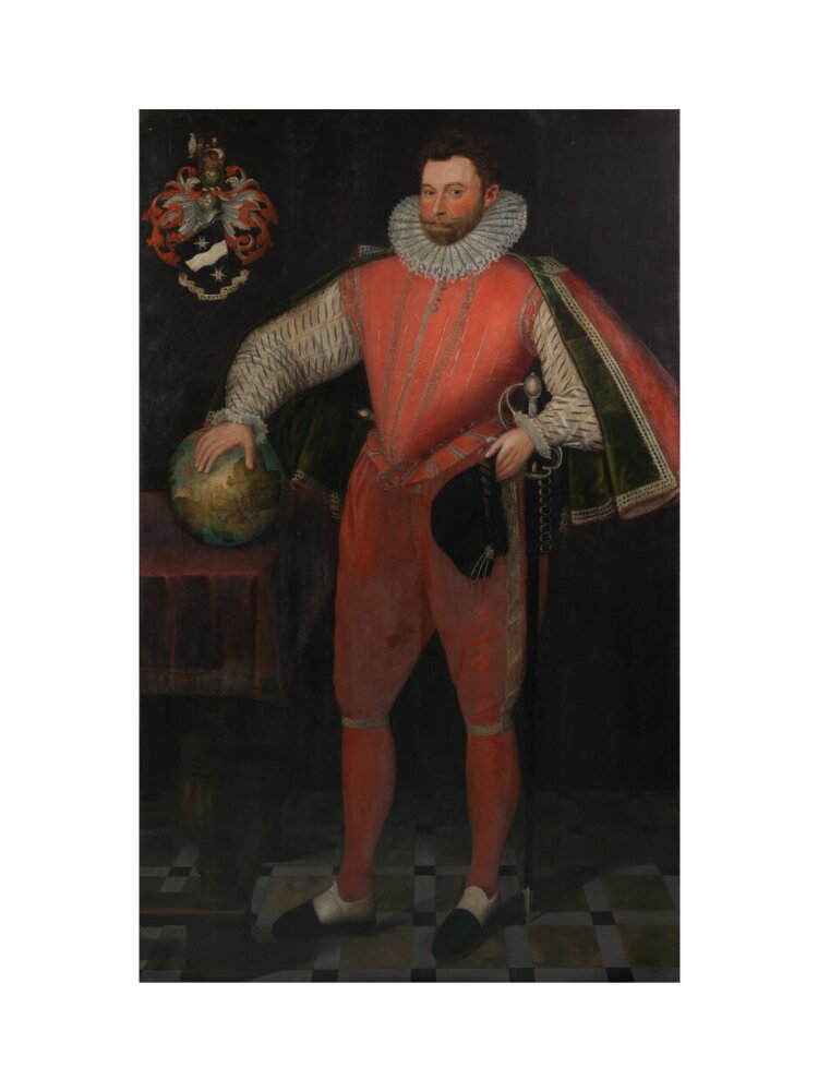 Sir francis drake portrait print (art print, small, no frame)