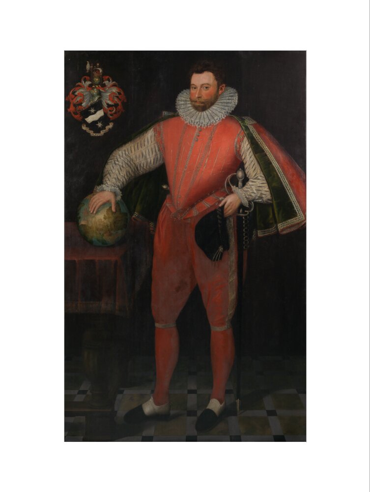 Sir francis drake portrait print (art print, large, no frame)