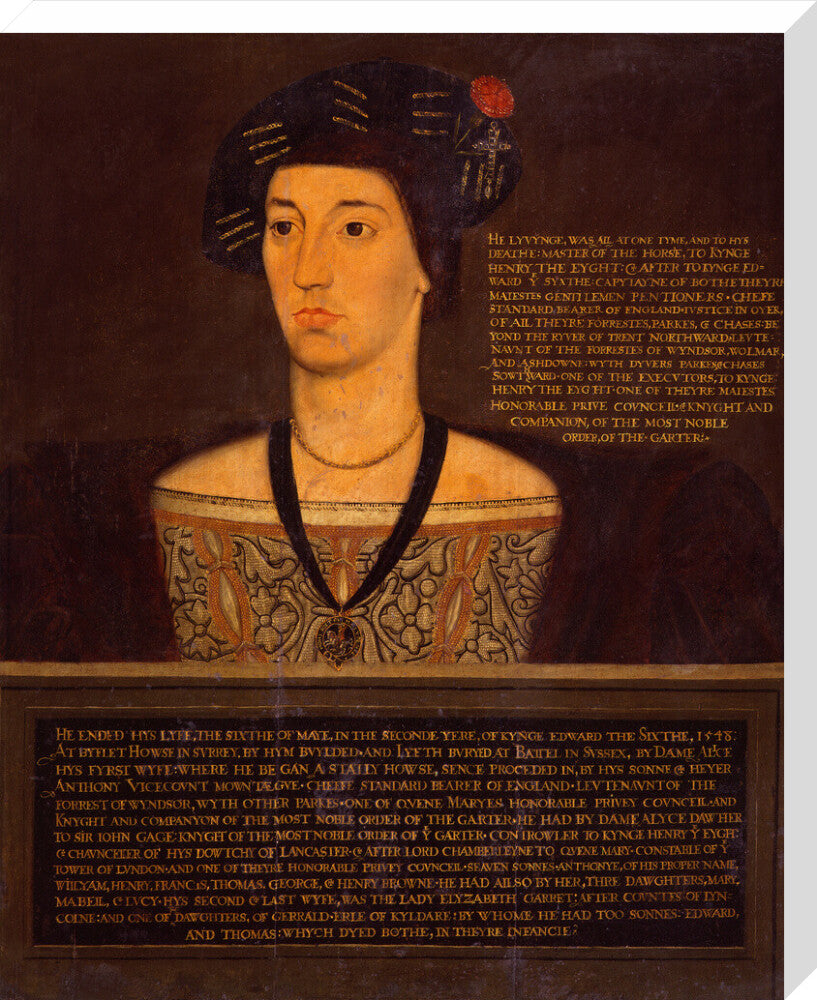 Sir anthony browne portrait print (stretched canvas, large, no frame)