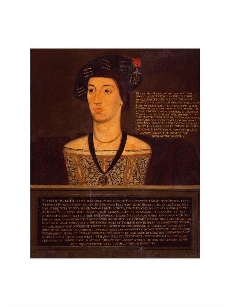 Sir anthony browne portrait print (art print, large, no frame)