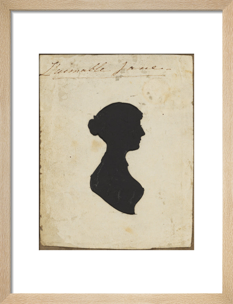Possibly jane austen portrait print (art print, small, natural frame)