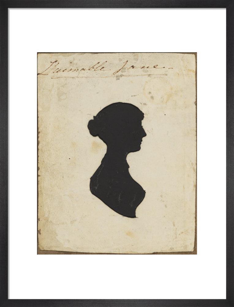 Possibly jane austen portrait print (art print, medium, black frame)