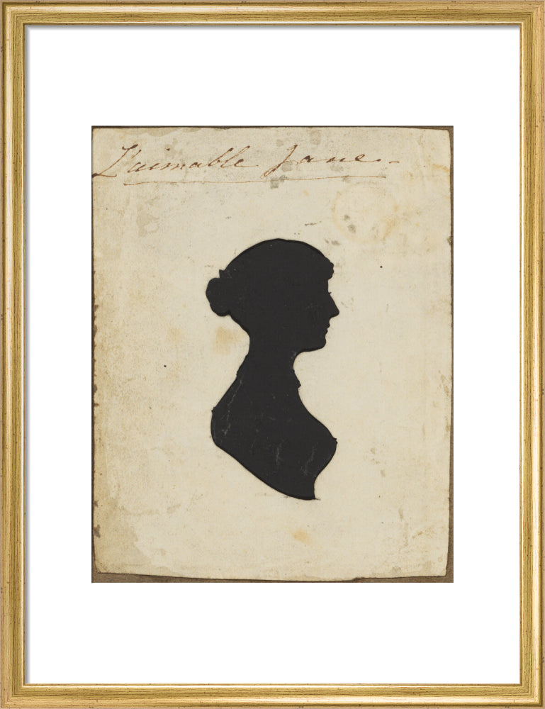 Possibly jane austen portrait print (art print, medium, gold frame)