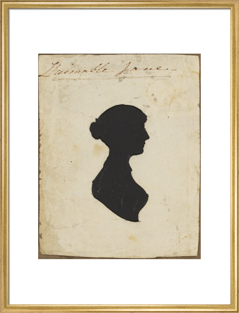 Possibly jane austen portrait print (art print, large, gold frame)