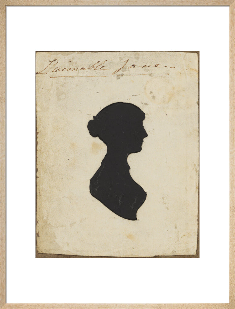 Possibly jane austen portrait print (art print, large, natural frame)