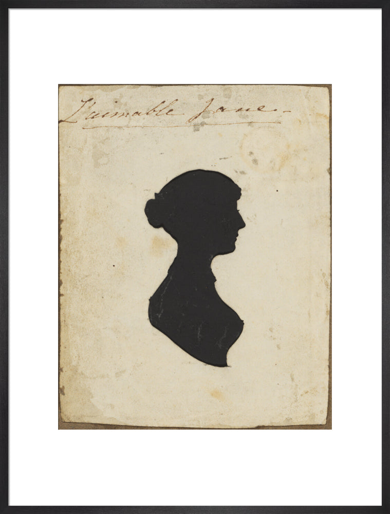 Possibly jane austen portrait print (art print, extra large, black frame)