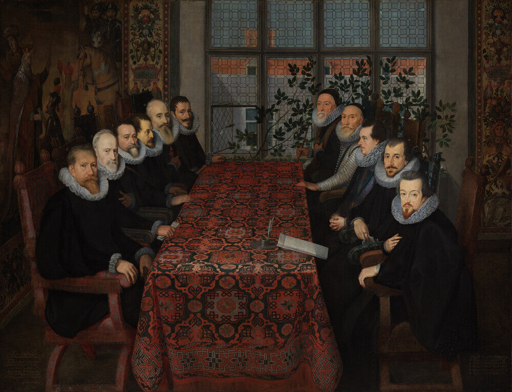The somerset house conference, 1604 portrait print