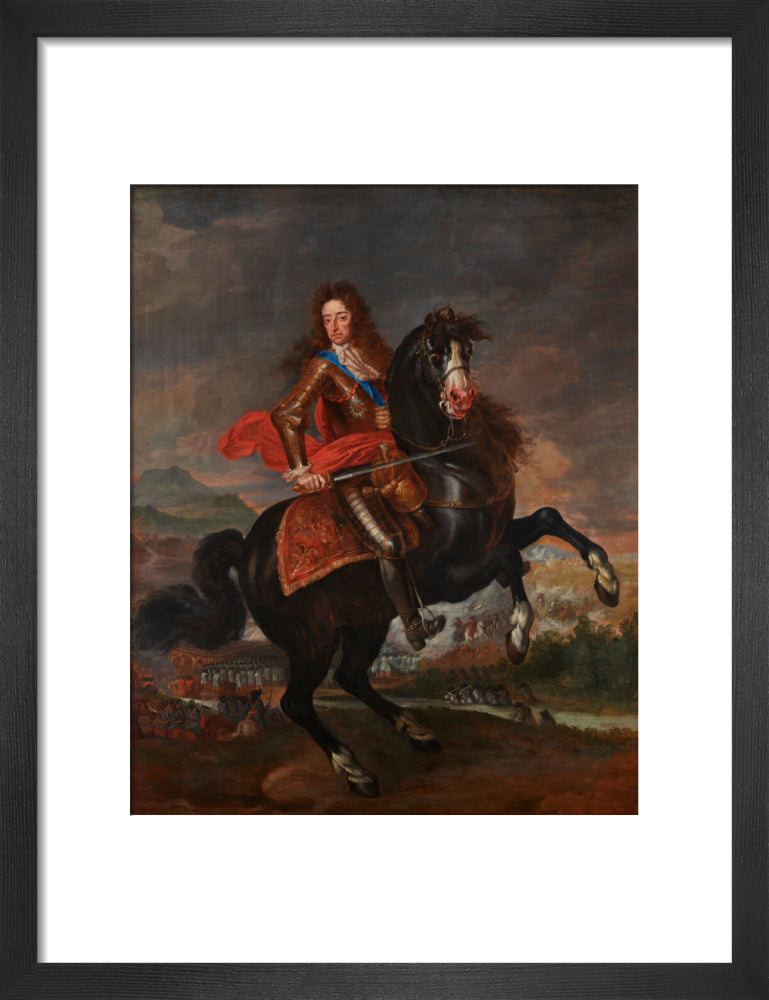 King william iii portrait print (art print, small, black frame)