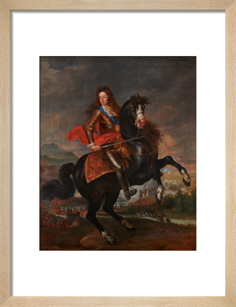 King william iii portrait print (art print, small, natural frame)