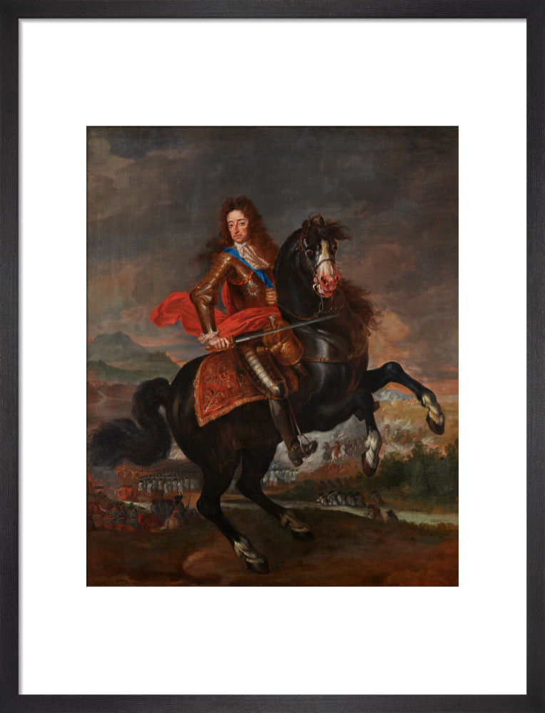 King william iii portrait print (art print, medium, black frame)