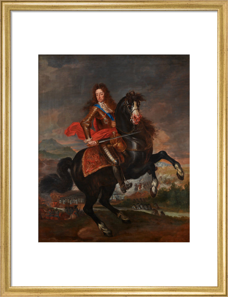King william iii portrait print (art print, medium, gold frame)