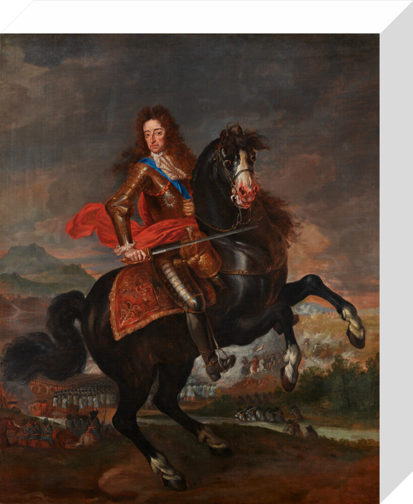 King william iii portrait print (stretched canvas, small, no frame)
