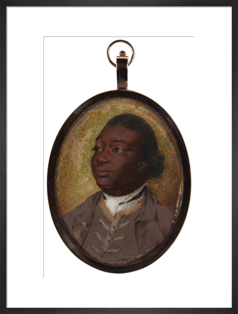 Ignatius sancho portrait print (art print, large, black frame)