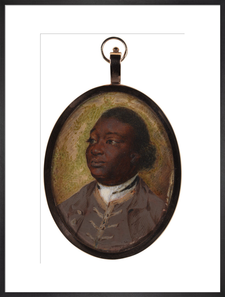 Ignatius sancho portrait print (art print, extra large, black frame)