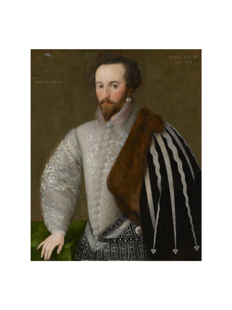 Sir walter ralegh (raleigh) portrait print (art print, large, no frame)