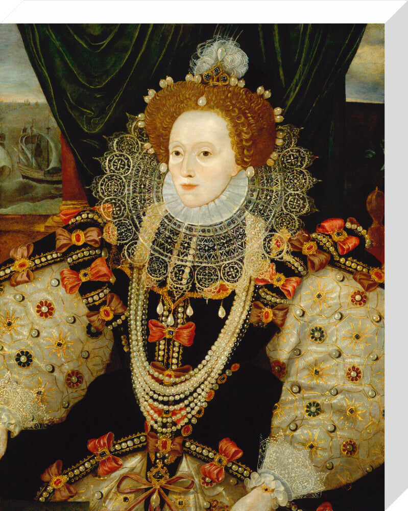 Queen elizabeth i portrait print (stretched canvas, medium, no frame)