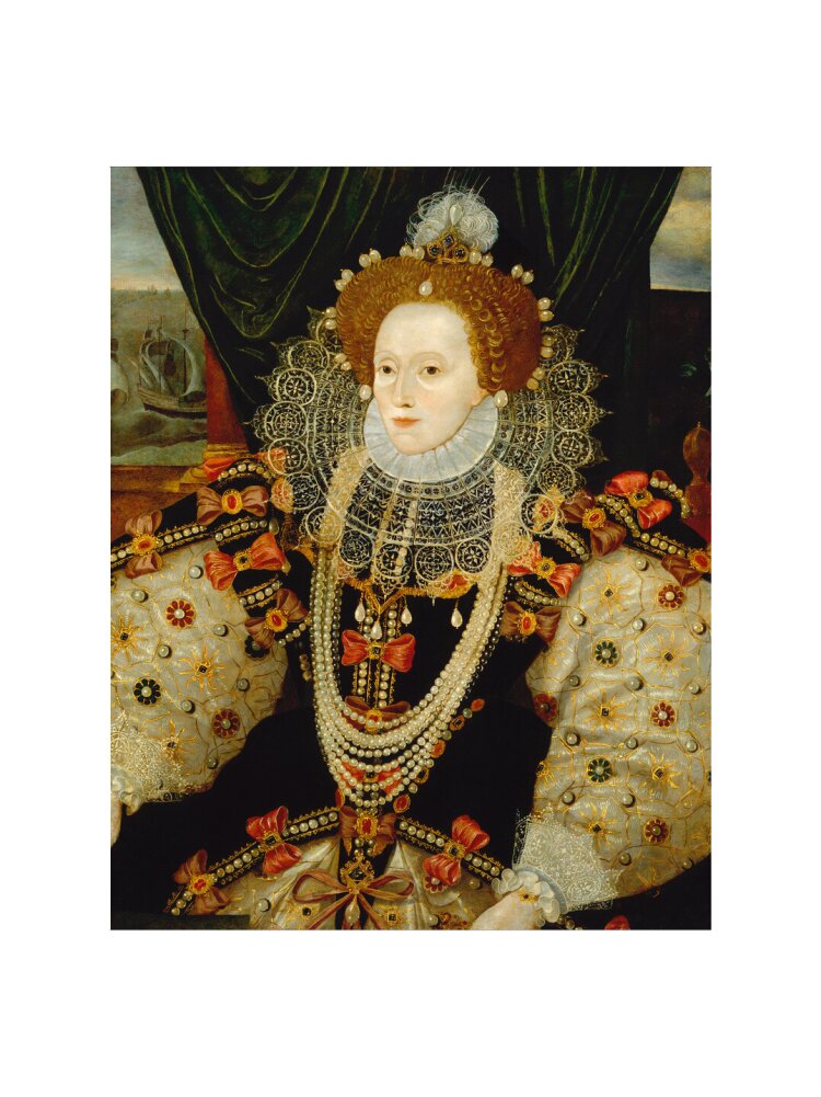 Queen elizabeth i portrait print (art print, small, no frame)