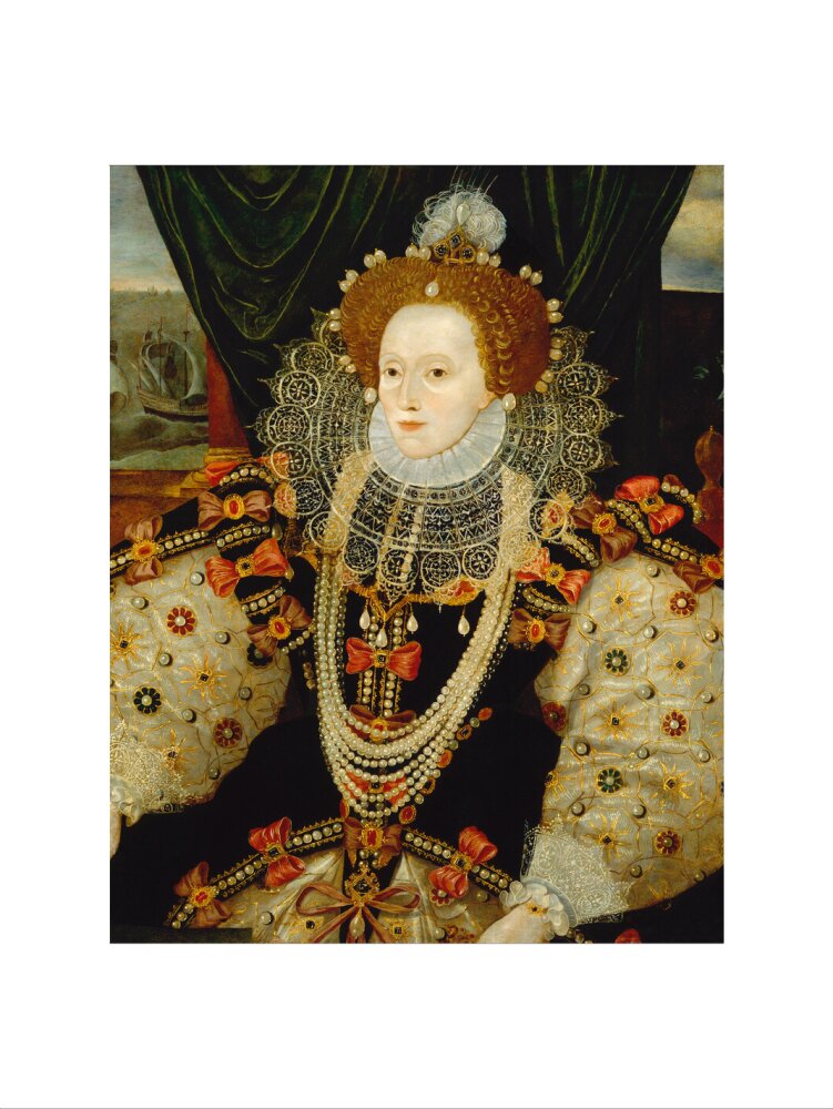 Queen elizabeth i portrait print (art print, extra large, no frame)