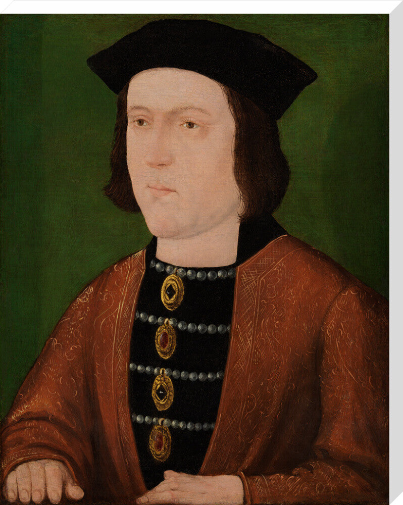 King edward iv portrait print (stretched canvas, extra large, no frame)