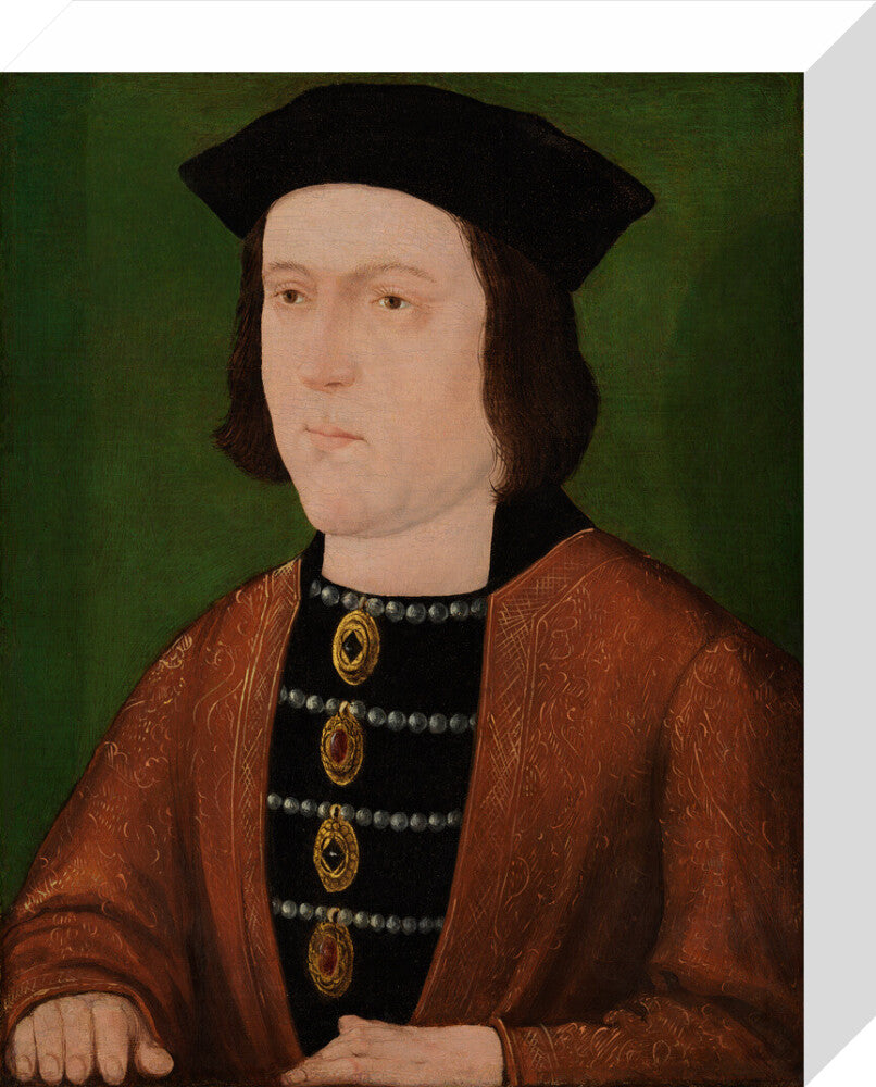 King edward iv portrait print (stretched canvas, small, no frame)