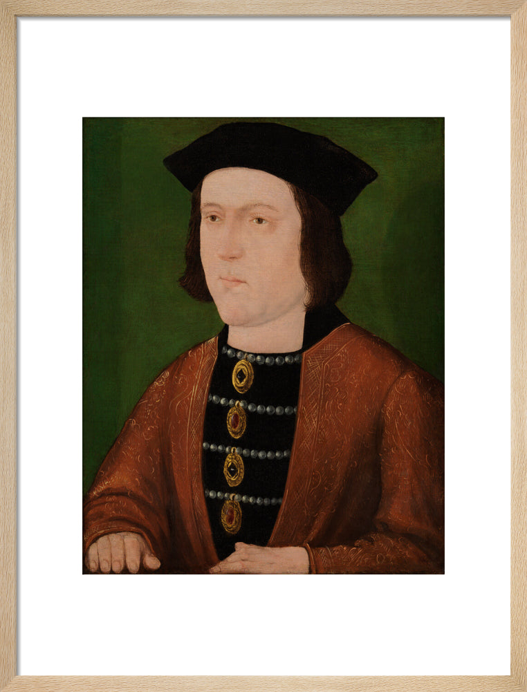 King edward iv portrait print (art print, medium, natural frame)