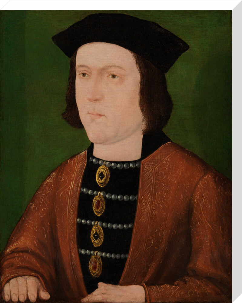 King edward iv portrait print (stretched canvas, large, no frame)