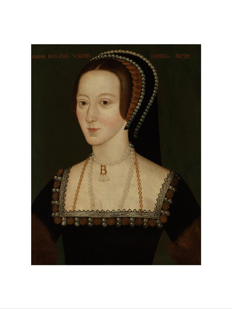 Anne boleyn portrait print (art print, extra large, no frame frame)