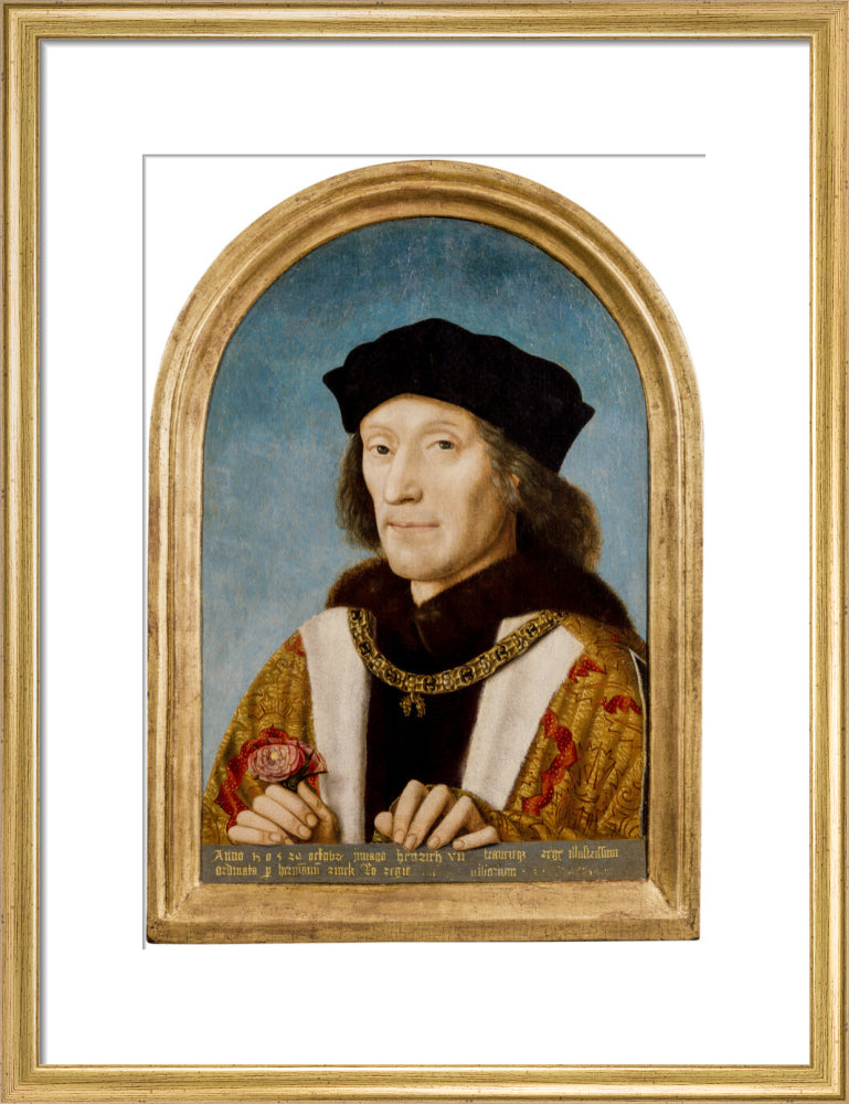 King henry vii portrait print (art print, medium, gold frame)