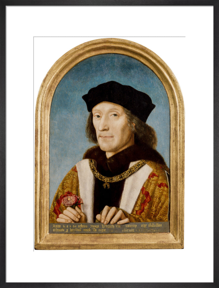King henry vii portrait print (art print, large, black frame)