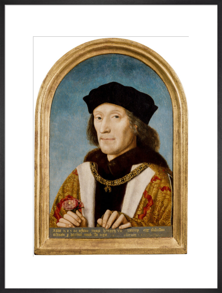 King henry vii portrait print (art print, extra large, black frame)