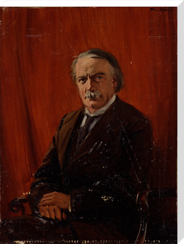 David lloyd george portrait print (stretched canvas, extra large, no frame)