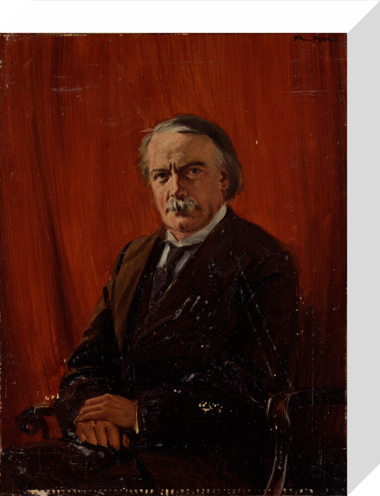 David lloyd george portrait print (stretched canvas, small, no frame)