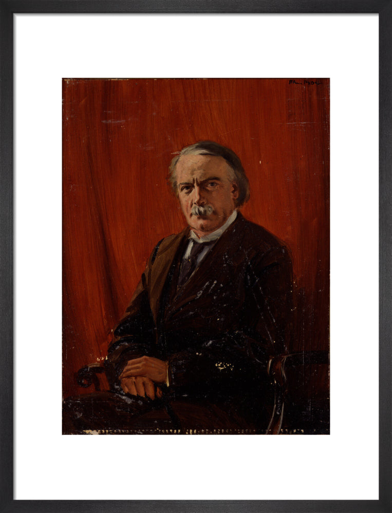 David lloyd george portrait print (art print, medium, black frame)