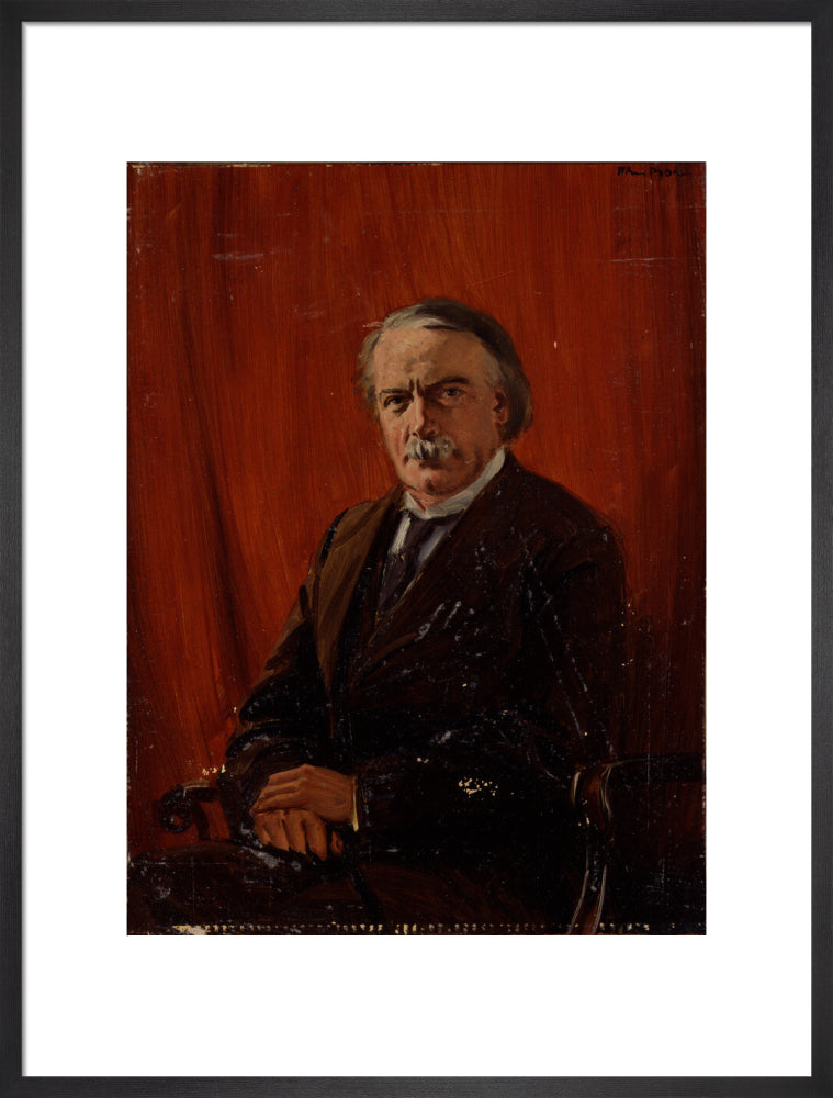 David lloyd george portrait print (art print, large, black frame)