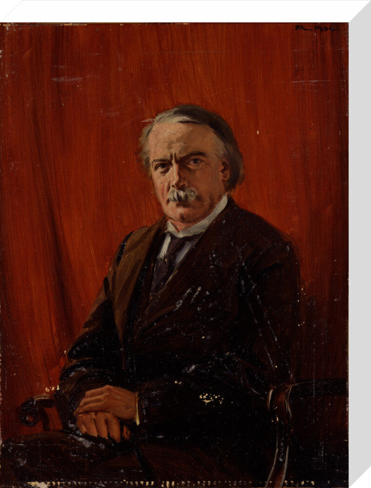 David lloyd george portrait print (stretched canvas, medium, no frame)