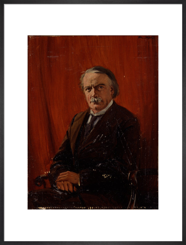 David lloyd george portrait print (art print, extra large, black frame)