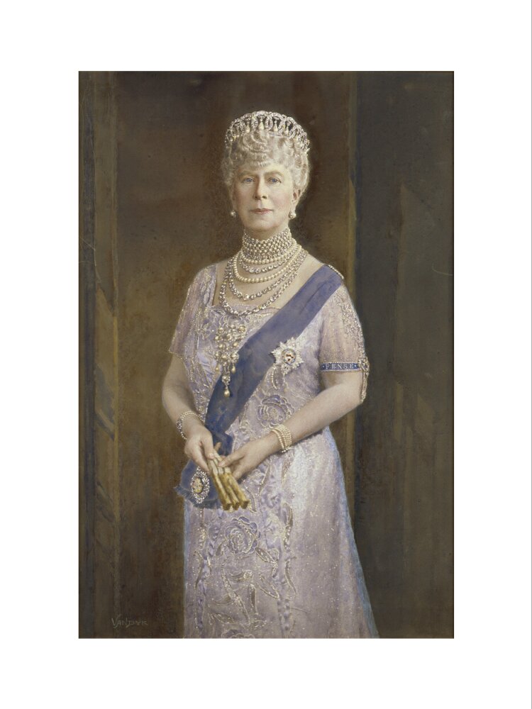 Queen mary portrait print (art print, small, no frame)