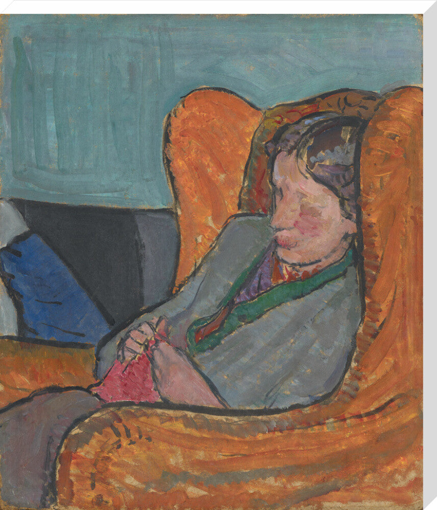 Virginia woolf portrait print (stretched canvas, extra large, no frame)