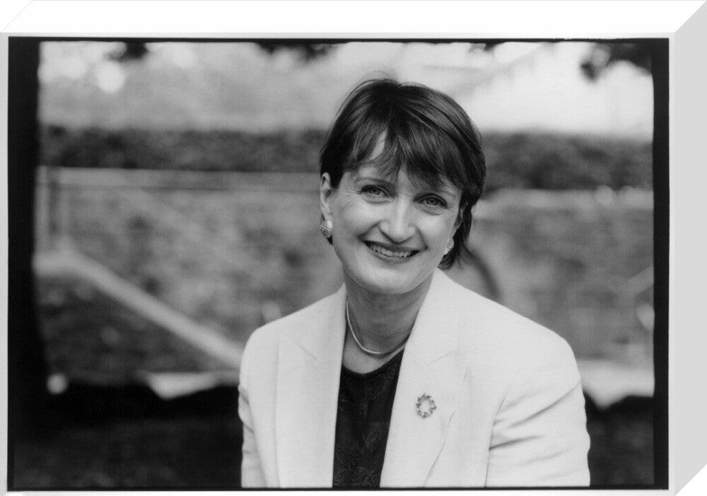 Tessa jowell portrait print (stretched canvas, medium, no frame)