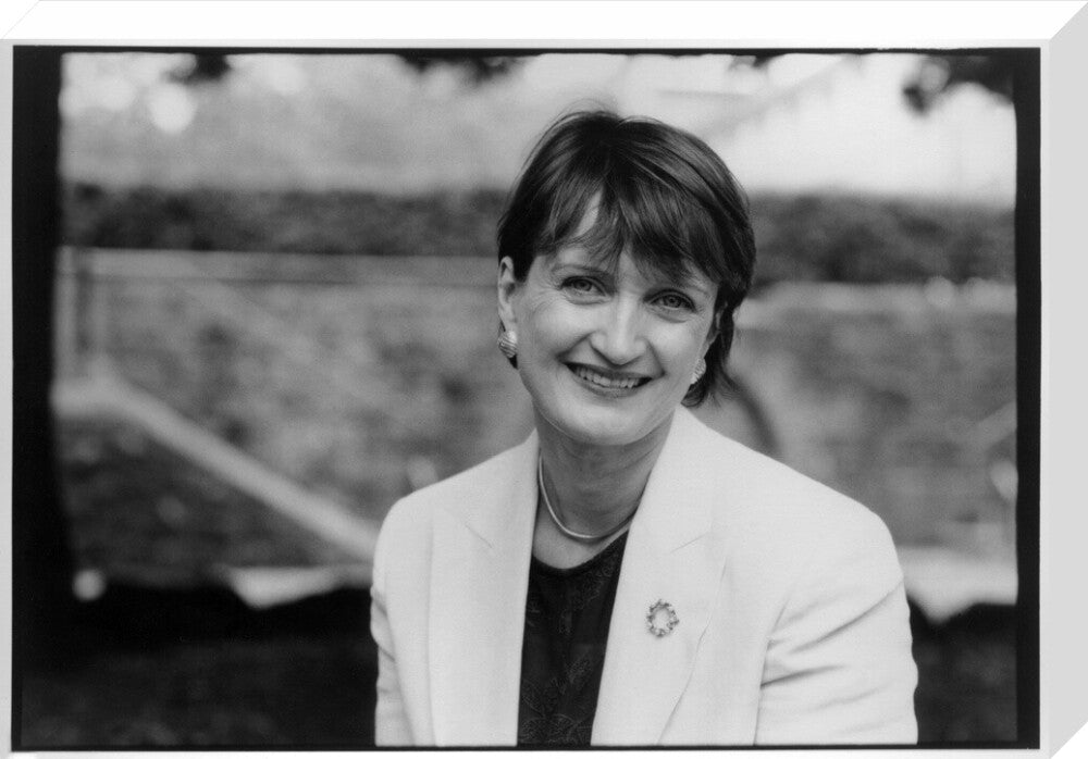 Tessa jowell portrait print (stretched canvas, large, no frame)
