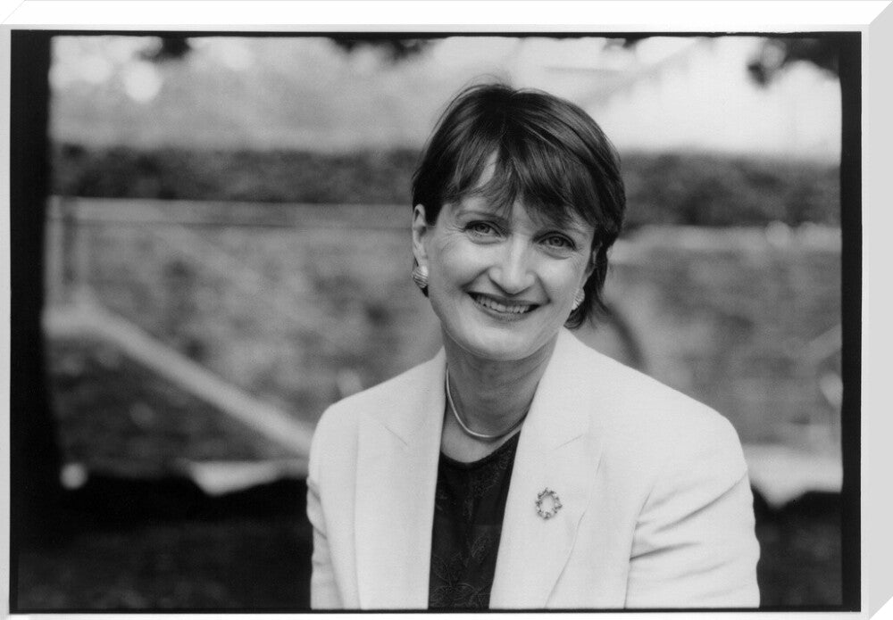 Tessa jowell portrait print (stretched canvas, extra large, no frame)