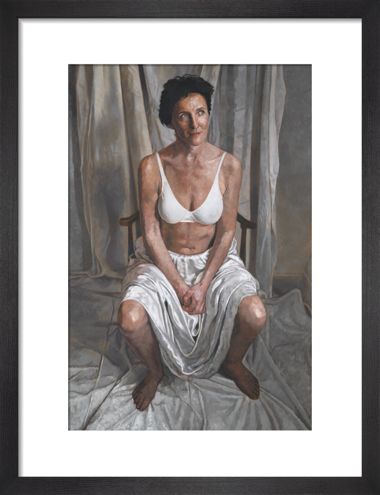 Fiona shaw portrait print (art print, small, black frame)