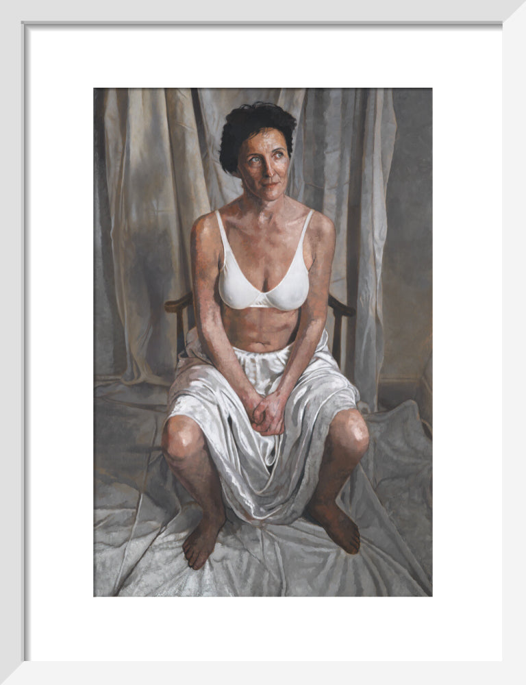 Fiona shaw portrait print (art print, small, white frame)